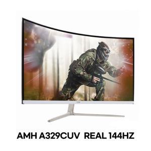 32인치 커브드 모니터 AMH A329CUV 144Hz 화이트 모니터