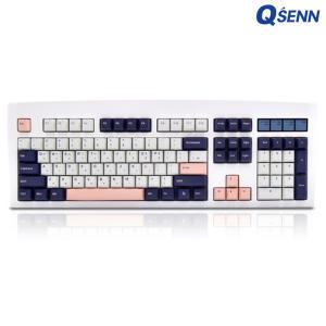 QSENN DT35 104 가스켓 유무선 기계식 화이트 (저소음 바다소금축)