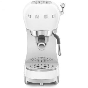 Smeg SMEG ECF02WHEU 에스프레소 커피 머신 카푸치노 스팀 기능 Thermoblock 대형 컵 하우징 및 더블 1 L