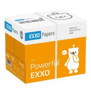 엑소 큐트베어 A4 복사용지(A4용지) 75g 2500매 1BOX