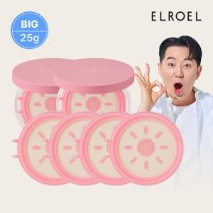 [엘로엘] 핑크 톤업 빅 선쿠션 본품 25g x 2개 + 리필4개_ELROEL