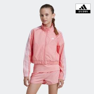 [아디다스키즈](타임스퀘어점패션관)[adidas kids] (A130~A160) 트레인 에센셜 풀집 재킷 (IV9594)