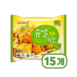 [기타]유어스 슈넬치킨 220g [ PX 인기 추억 순살치킨 ] x 15개