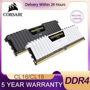 커세어 DDR4 RAM 데스크탑 메모리, Vengeance 16GB, 3200MHz, Dimm 램, PC4 게임용 지지대 마더보드