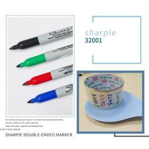 Sharpie 32001 마킹 펜, 오일 기반 먼지 없는 펜, 실험실 산업 수출, 더블 헤드 정화 펜, 0.5mm, 1mm