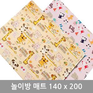 양면 놀이방 매트 140x200 거실 아기 캐릭터 바닥 PVC 어린이집 동물 예쁜