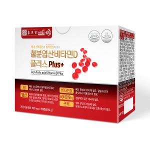 종근당 철분 엽산 비타민D 플러스 60캡슐 / 2개월분 임신 임산부 임신전 산모 출산후