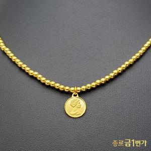 여자 순금 목걸이 여왕볼  18.75g