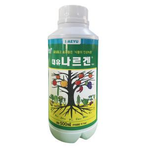 대유 나르겐 500ml 액제 액비 녹용인삼 당도 고추 마늘 딸기 영양제 액체 비료