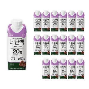 빙그레 더단백 드링크 초코맛 프로틴음료 250ml 18팩