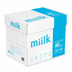 밀크 A4용지 80g 1박스(2500매) MIILK