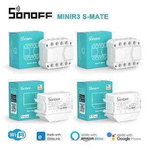 SONOFF MINIR3 S-MATE 미니 스마트 스위치 중립 와이어 요 Ewelink 앱 음성 제어 알렉사 구글 홈 앨리스 작