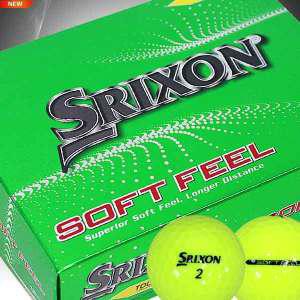 [스릭슨]SRIXON 소프트필 브라이트 골프볼(2피스)(12알)(옐로우)