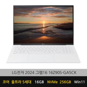 LG전자 2024 그램16 16Z90S-GA5CK WIN11 (SSD 256GB) YB 파우치+무선 마우스 증정