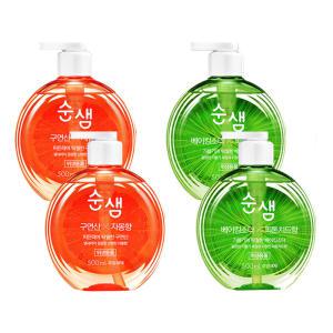 순샘 주방세제 용기 500ML 자몽, 2개 + 피톤치드, 2개