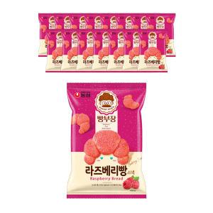 농심 빵부장 라즈베리빵, 55g, 16개