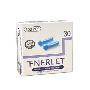 동아란셋 ENERLET 30G 100pcs 혈당 채혈침 니들 란셋 채혈 사혈침