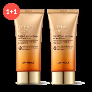 토니모리 인텐스 케어 골드 24k 스네일 선 크림 50ml spf50+pa++++  2개