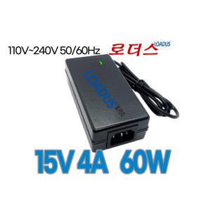 전원공급장치 직류전원장치 15V 4A 60W 국산로더스어댑터AQ-6015F