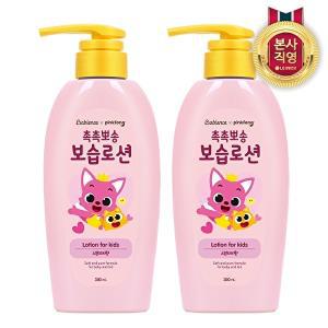 [LG생활건강]베비언스 핑크퐁 보습로션 380ml (복숭아향) X 2개