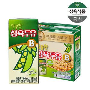 삼육 달콤한 삼육두유B 190ml 32팩