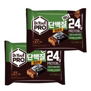 오리온 닥터유 프로 단백질바 크런치 미니 280G x 2 헬스보충제 프로틴 단백질보충제