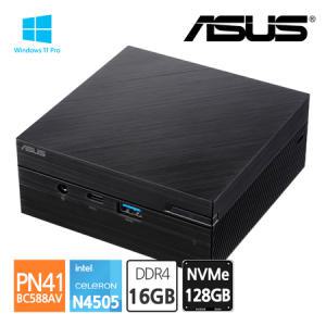 에이수스 ASUS 미니PC PN41-BC588AV N4505 Win11 Pro [ RAM16GB / NVMe128GB ] 4K HDMI