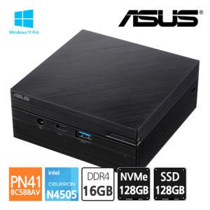 에이수스 ASUS 미니PC PN41-BC588AV N4505 Win11 Pro [ RAM16GB / NVMe128GB / SSD128GB ] 4K HDMI_MC