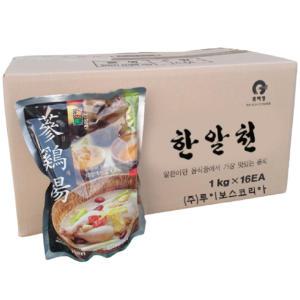 한알천 삼계탕 1kg-16개 (1박스) 레토르트 업소용 식당용