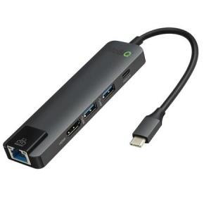 모비큐 C타입 5 in 1 HDMI USB3.0 허브 EM-ACH51P 1개