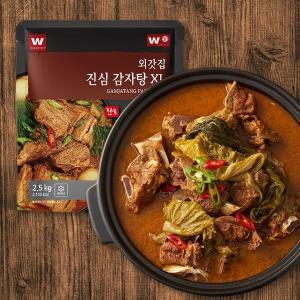 [외갓집] 진심 감자탕 XL 2.5kg X 1팩 (들깨가루 1봉 증정)