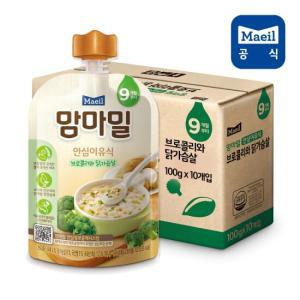 맘마밀 브로콜리닭고기 100g 10팩