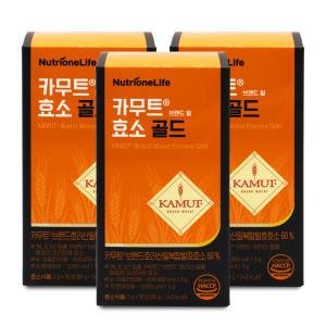 뉴트리원 카무트 브랜드 밀 효소 골드 3g x 30포 X 3박스 I