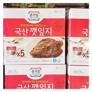 종가집 국산깻잎지 120g X 5개입