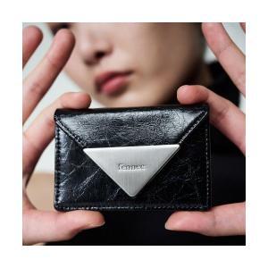 FENNEC CRINKLE TRIANGLE ACCORDION POCKET - BLACK