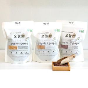 오늘미 유기농 발아현미 발아흑미 3kg (1kgx3개) 여주, 어성초, 자소엽