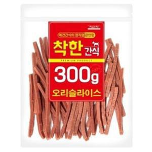 강아지간식 애견 수제간식 착한간식 오리스틱 300g