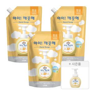 아이깨끗해 핸드워시 순, 600ml, 3개 + 증정(공용기, 250ml, 1개)