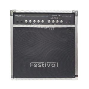 FESTIVAL PA-200 스테레오 앰프 USB 블루투스 노래방 반주기 악기 색소폰 공연 버스킹 스피커 100W