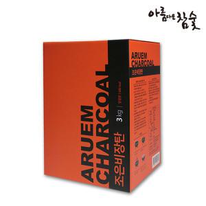 아름다운참숯 조은비장탄 3kg / P00000DR / 박스숯,두번구운비장탄