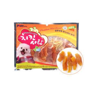 치킨사랑 고구마사사미 400g 강아지간식 애견껌 사사미