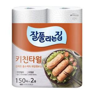 [파이브온] 잘풀리는집 키친타올 150매 2롤 3팩