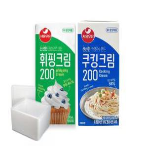 (9/19 출고)서울우유 휘핑크림 200ml x 24개입