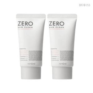 롬앤 선크림 징크옥사이드 톤업 무기자차 선 클린 SPF50+ PA4+ 50ml 2개