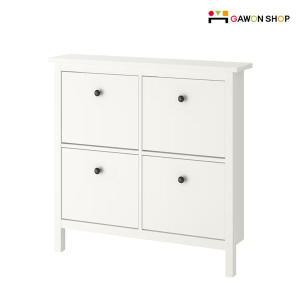 [이케아][리퍼] 이케아 HEMNES 4칸 신발장/완제품 (수도권/직배송만 가능)