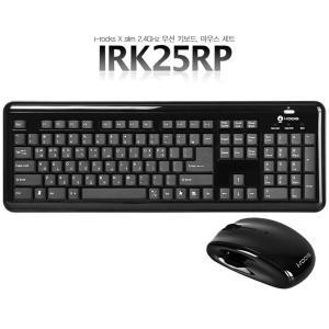 아이락스 IRK25RP X slim 2.4GHz 무선 키보드 마우스 SET (블랙) 빈컴