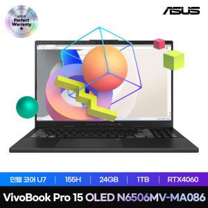 2024년 신제품 ASUS 비보북 프로 15 OLED N6506MV-MA086 인텔 U7 24GB 1TB RTX4060