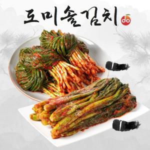 도미솔 맛있는 갓김치 1kg+파김치 1kg(총2kg)