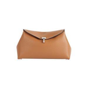 [정품 보증] 토템 티락 클러치 탄 그레인 Toteme T-Lock Clutch Tan Grain