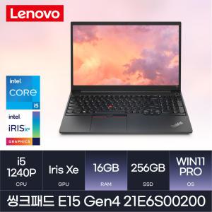 레노버 씽크패드 E15 Gen4 21E6S00200 W11Pro (16GB / NVMe 256GB) HMC/마우스